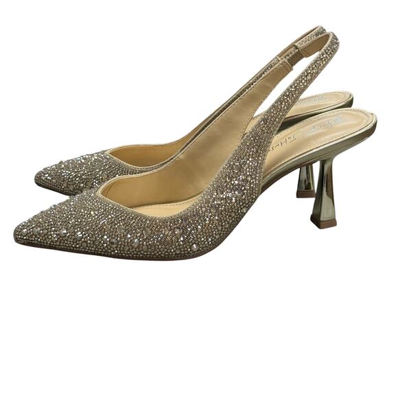 Betsy Johnson Shimmering Clark Pumps Light Gold - Picture 5 of 9
